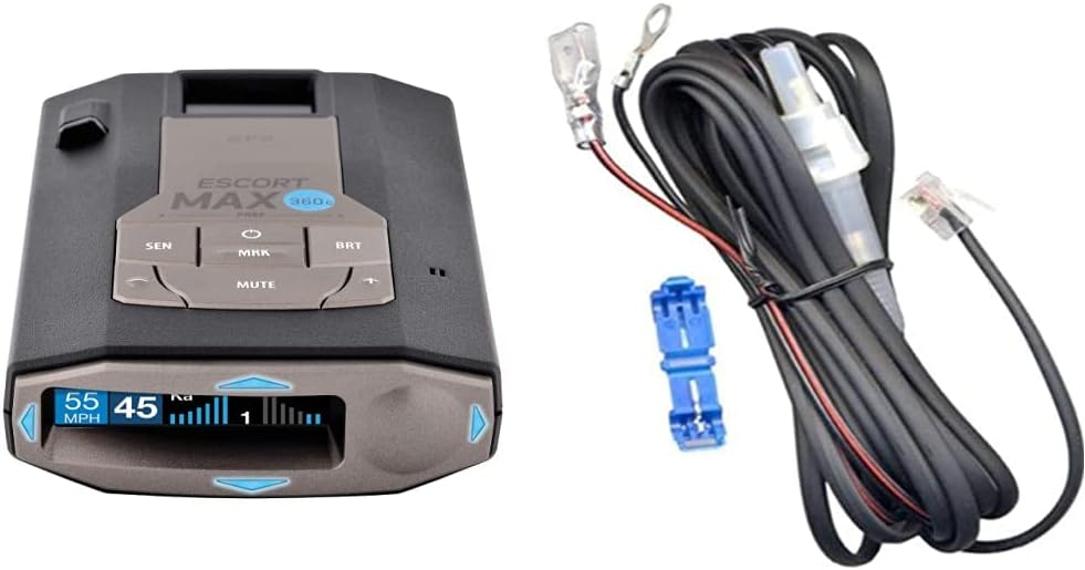 Escort MAX 360c Radar Detector - 360 Degree Protection & More