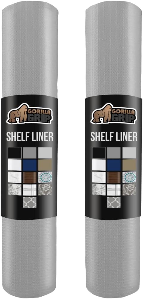 GORILLA GRIP Slip Resistant Drawer and Shelf Liner 2 Pack