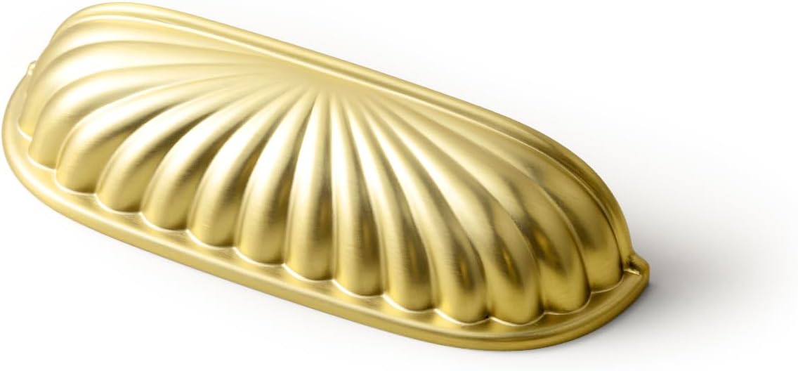 Goo-Ki Modern 3ft' Hole Centers Brushed Brass Cabinet Pulls