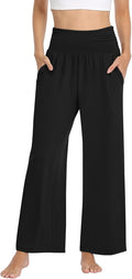 TARSE Flowy Wide Leg Yoga Pants - Comfy Lounge Style