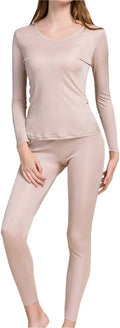Grenasasilk Womens Silk Long Underwear Set - Lightweight Thermal Base