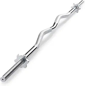 Marcy Curl Bar with Collars for Standard Plates - TCB-48R