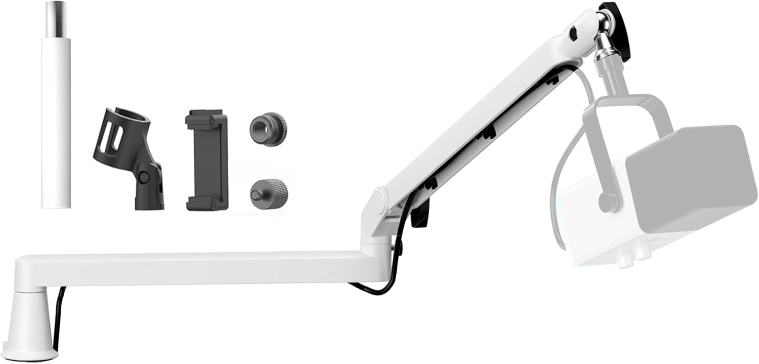 Low Profile Mic Arm for Professional Podcast and Streaming Use
