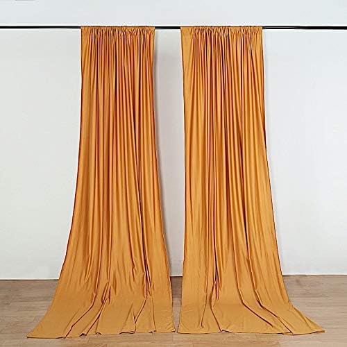 10 ft x 10 ft Gold Polyester Photography Backdrop for Events