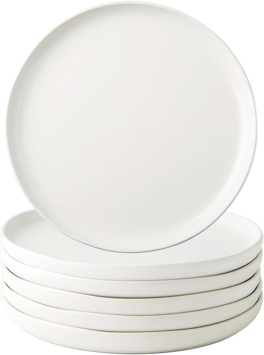AmorArc Ceramic Dinner Salad Plates Set of 6 for Every Occasion