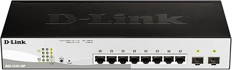 D-Link PoE+ Switch 8 Port Smart Managed Layer 2+ Gigabit Ethernet