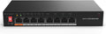 8-Port Gigabit Switch with 4-Port PoE+ 60W - Compact Desktop