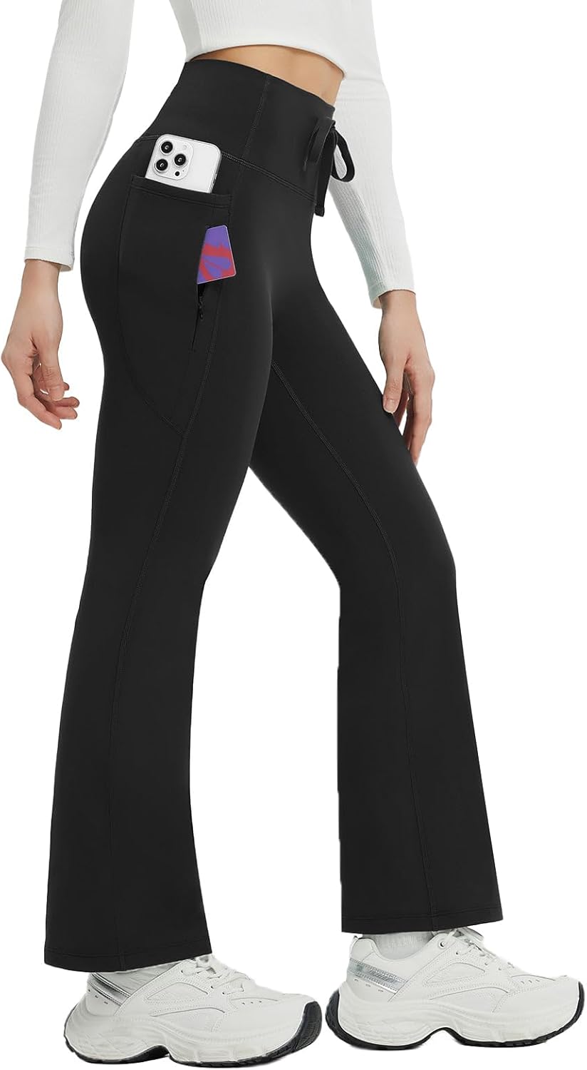 Baleaf Women's Fleece Lined Pants for Winter Hiking and Yoga