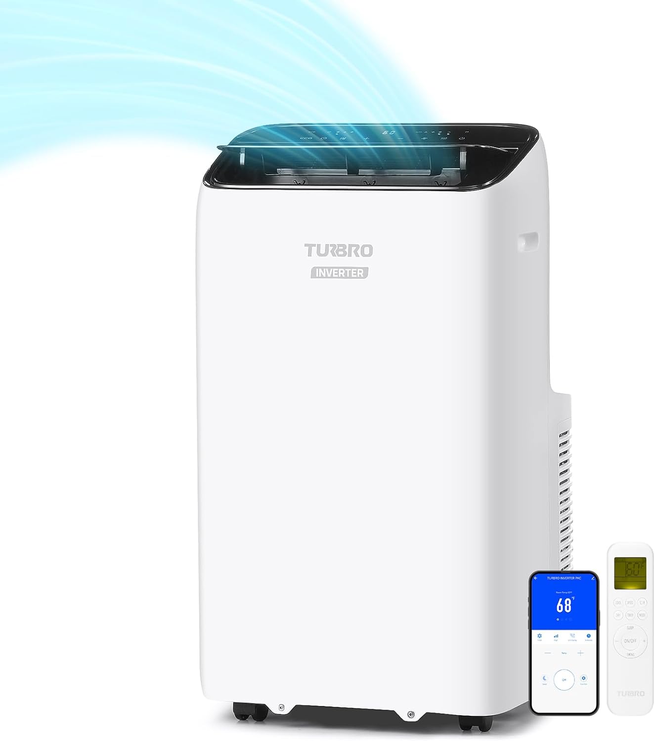 TURBRO 14,000 BTU Inverter AC - Efficient Cooling up to 600 Sq. Ft.