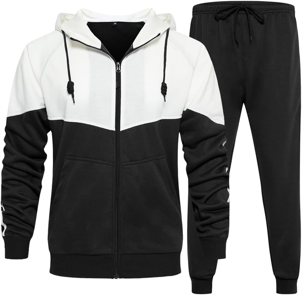 MANTORS Men's Hooded Athletic Tracksuit for Casual Comfort