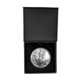 1992 U.S. Silver Eagle in Air Tite Black Magnet Gift Box - Gem BU