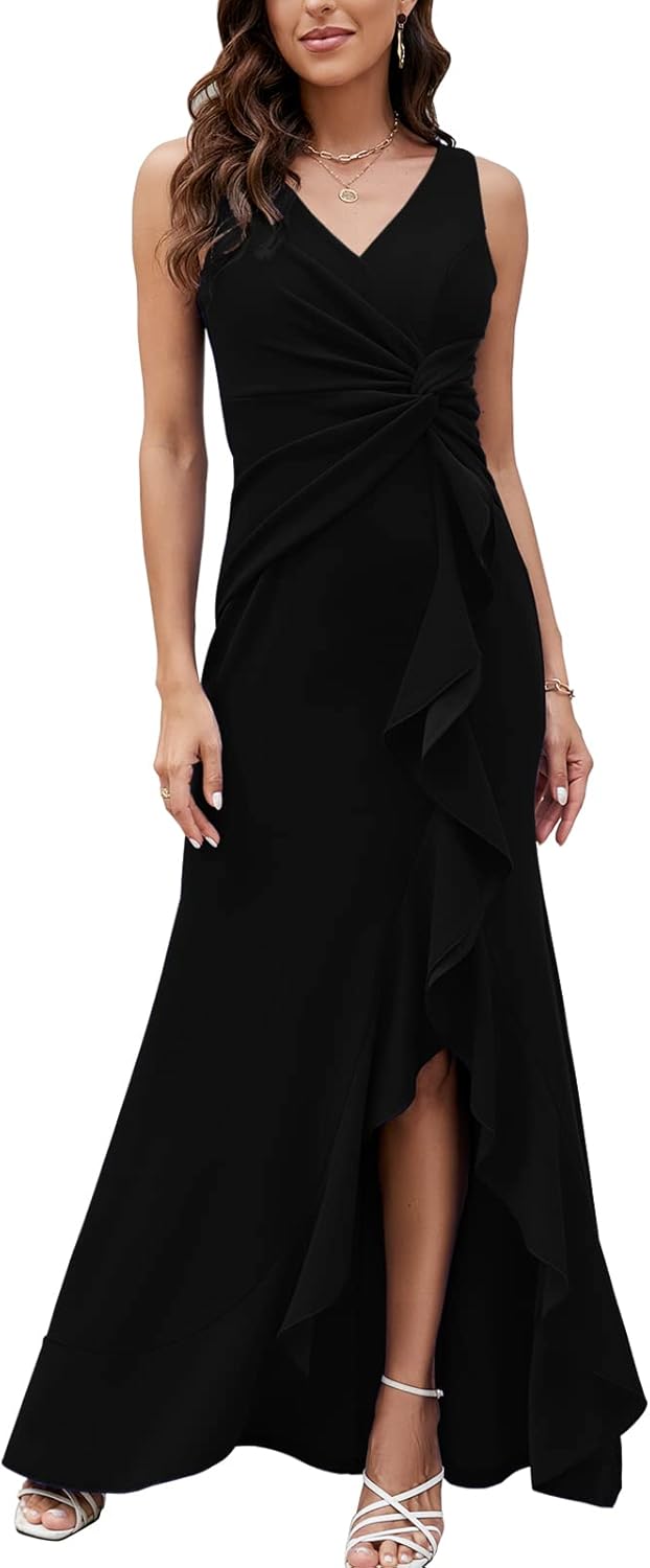 Elegant Evening Dresses for Women by FQA - Sexy V Neck Design