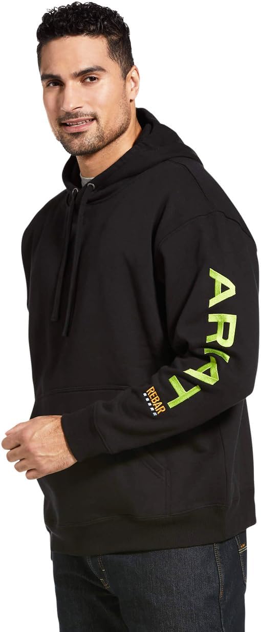 ARIAT Men's Rebar Graphic Hoodie: Comfort Meets Durability