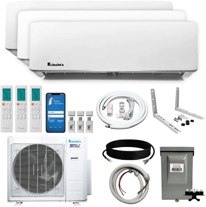 Efficient Cooling Trio: Klimaire 3-Zone Mini-Split AC