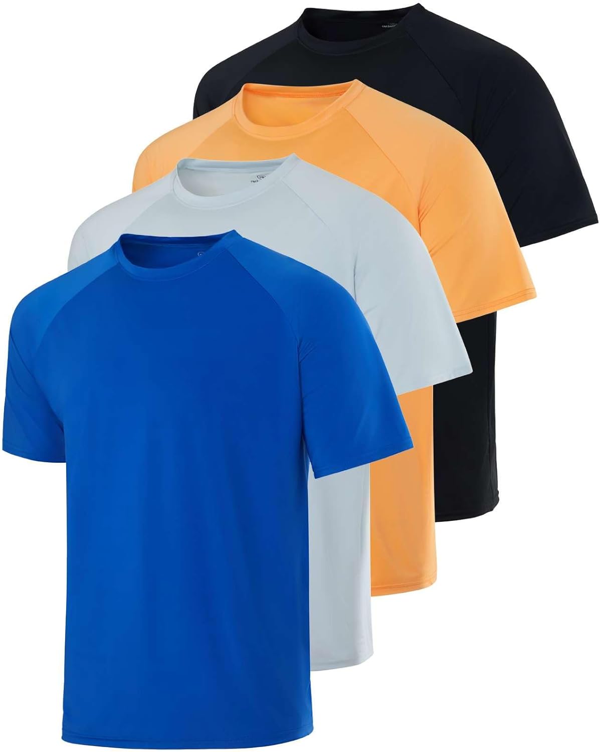 Mens Short Sleeve Rash Guard Shirt with UPF 50+ Sun Protection