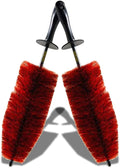 Speed Master Wheel Brush (2 Pack) - Memory Foam Bristles for Safe