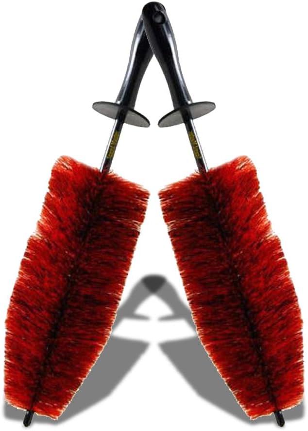 Speed Master Wheel Brush 2 Pack for Easy Wheel Cleaning