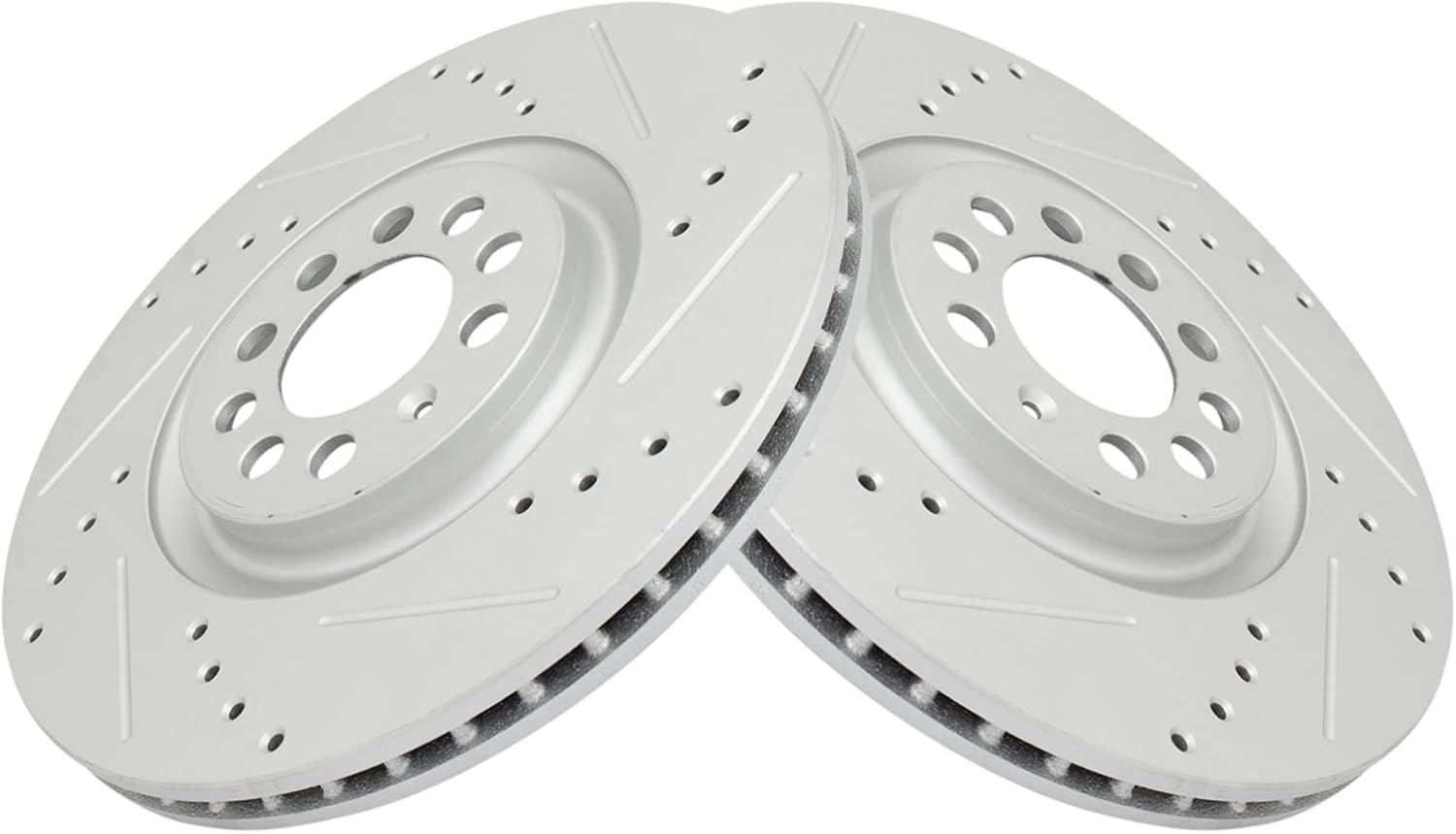 TRQ Front Performance Brake Rotors Set for Audi TT and VW Golf