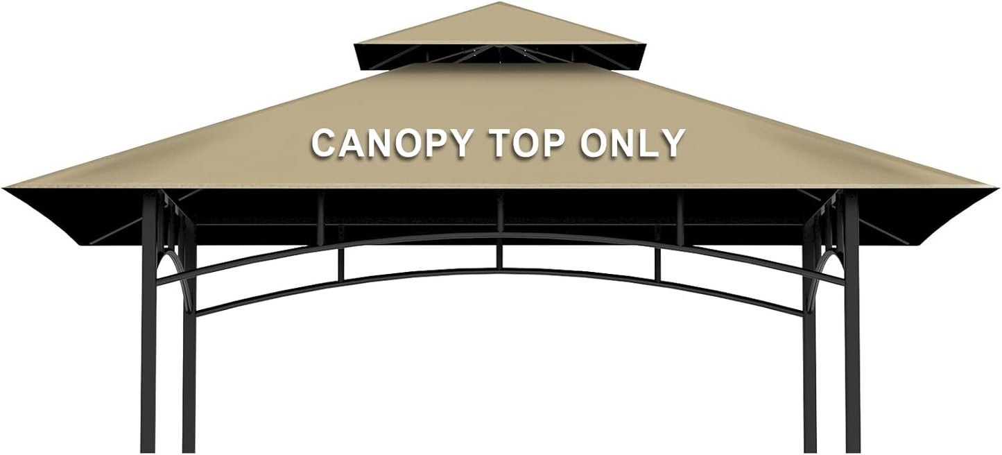 Grill Gazebo Replacement Canopy Top - 5ft x 8ft Waterproof Cover