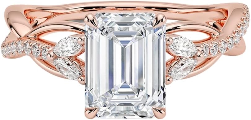 1-3 CT Moissanite Engagement Ring - Handcrafted Elegance