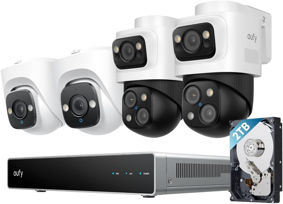 eufy PoE NVR Security Camera System S4 with 24/7 Recording