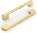 10 Pack 6.3 in Kitchen Cabinet Handles Brushed Gold - Durable Pulls