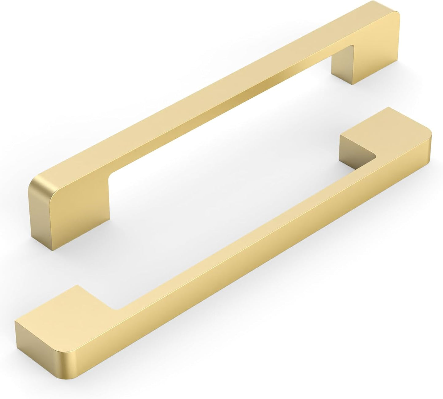 Brushed Gold Kitchen Cabinet Handles - 10 Pack of 6.3 Inch Pulls
