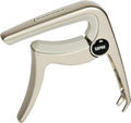 Pro 3-in-1 Guitar Capo: Pin Puller, Pick Holder - Hidden Spring, Silicone Pad (Champagne)