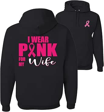Wild Bobby Breast Cancer Awareness Hoodie for Year Round Support
