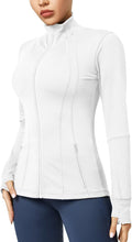 Women Athletic Jacket Slim Fit Full Zip Running Jacket - Breathable