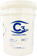 3in Stabilized Chlorine Tablets for Pools - Slow Dissolve 50 lb