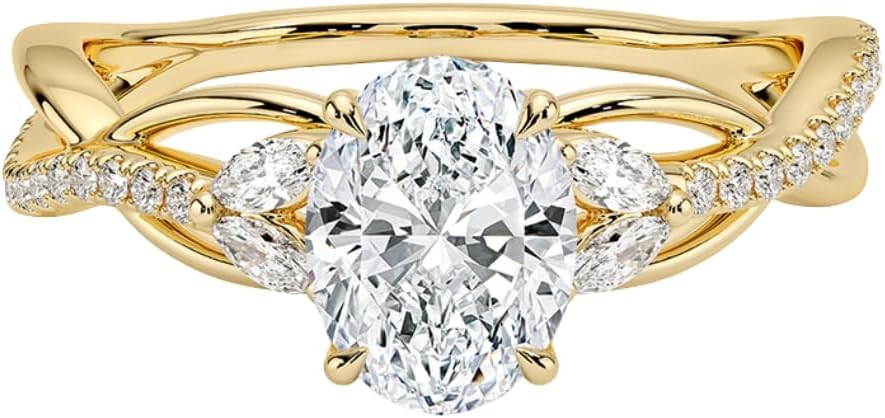 1-3 CT Moissanite Engagement Ring for Timeless Love