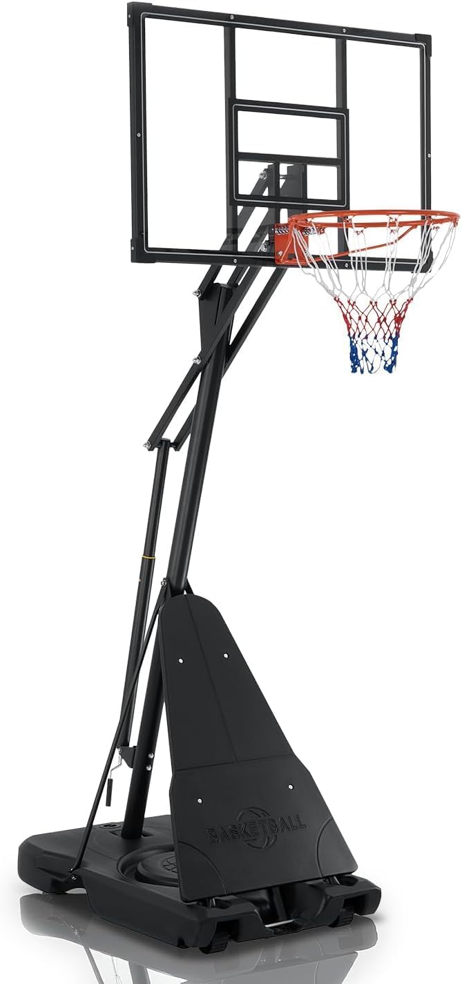 Portable Basketball Hoop for Kids and Adults, Adjustable Height