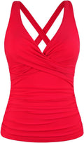 Hilor Women's Underwire Tankini Top Tummy Control (Style H6HX)