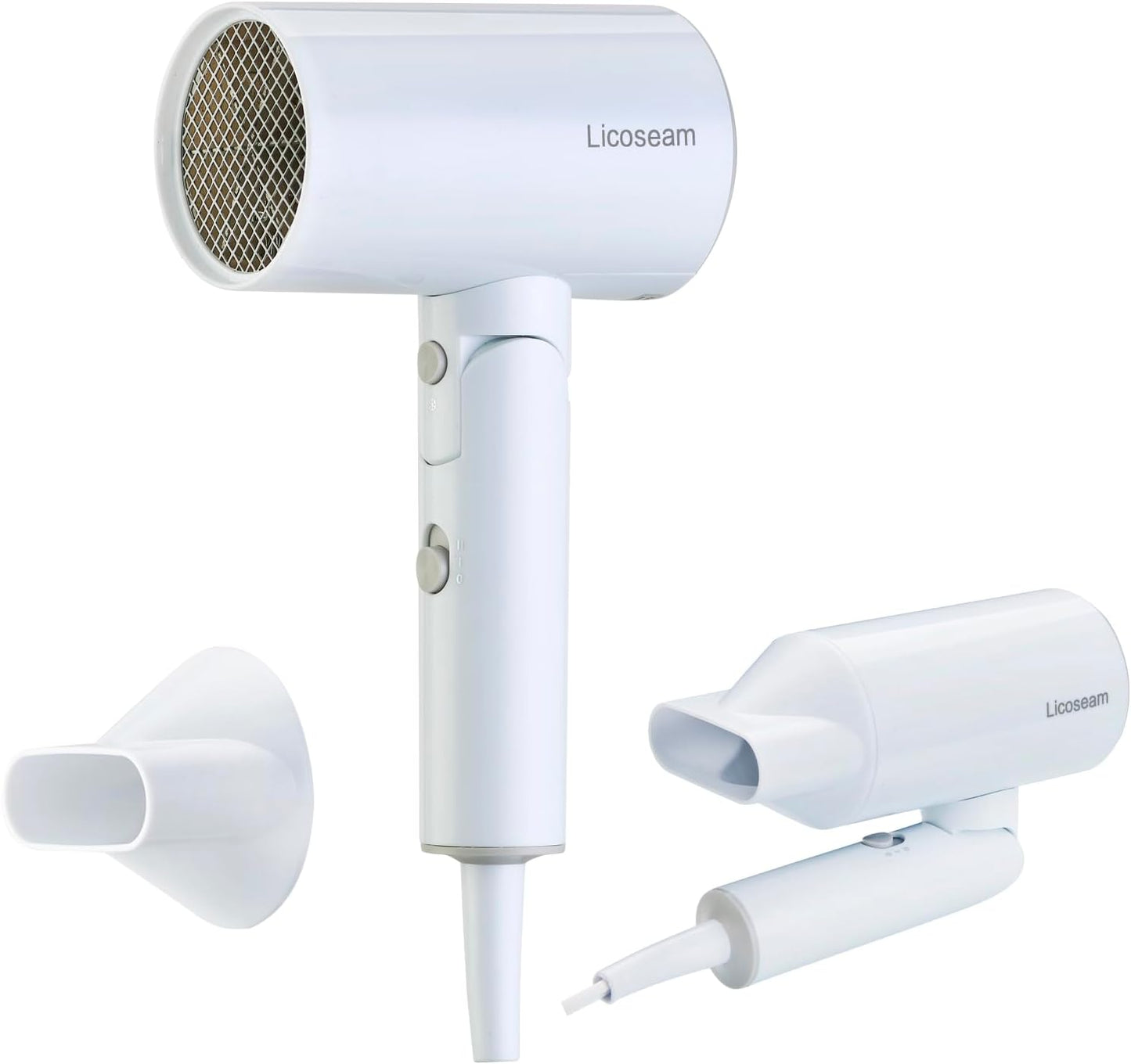 Compact 1600W Foldable Hair Dryer - Fast Drying Travel Essential