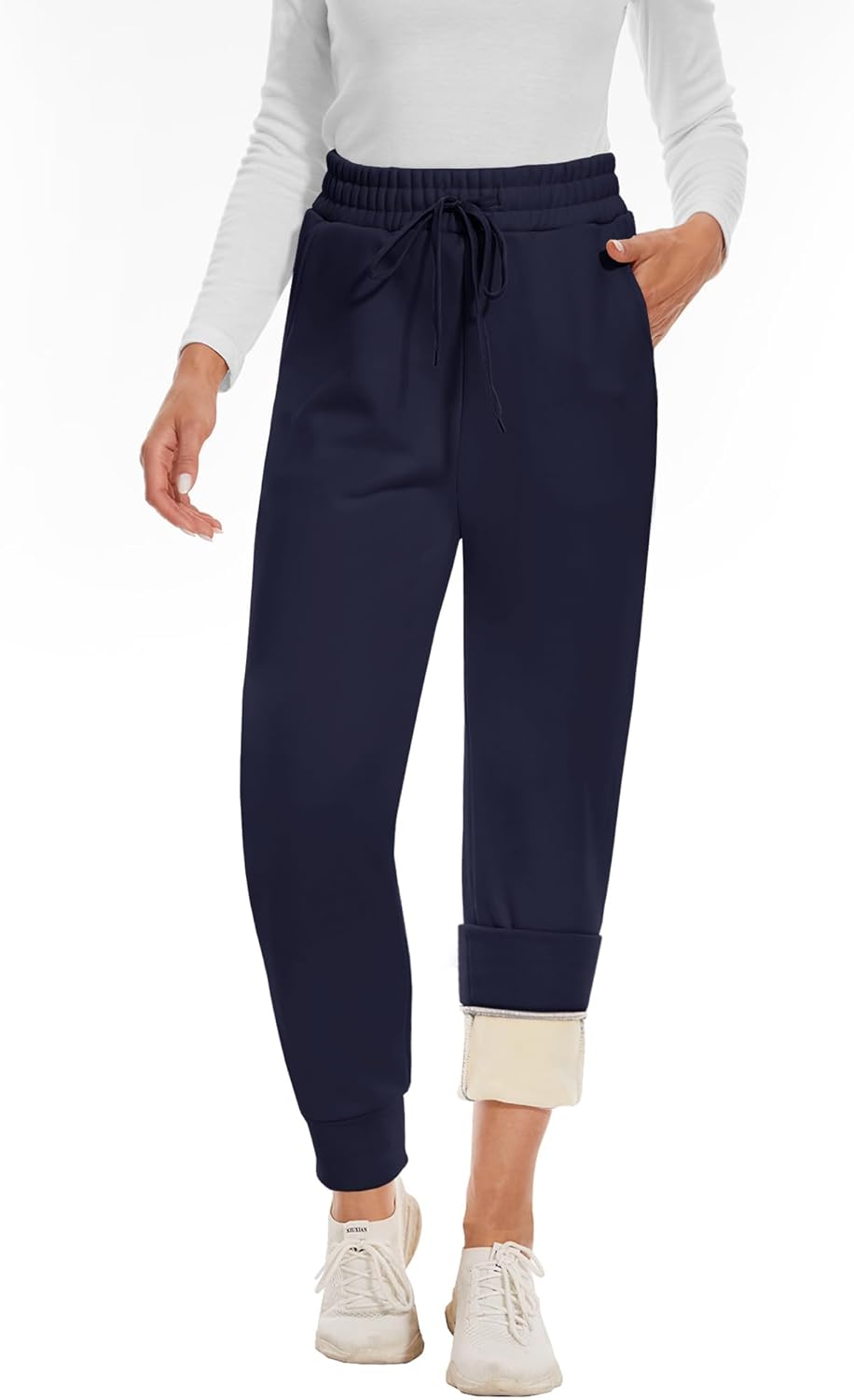 Thermal Winter Warm Pants for Women - Fleece Lined Joggers