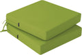 Outdoor Chair Cushions Set of 2 19 x 19 - Waterproof, Thick Foam Seat