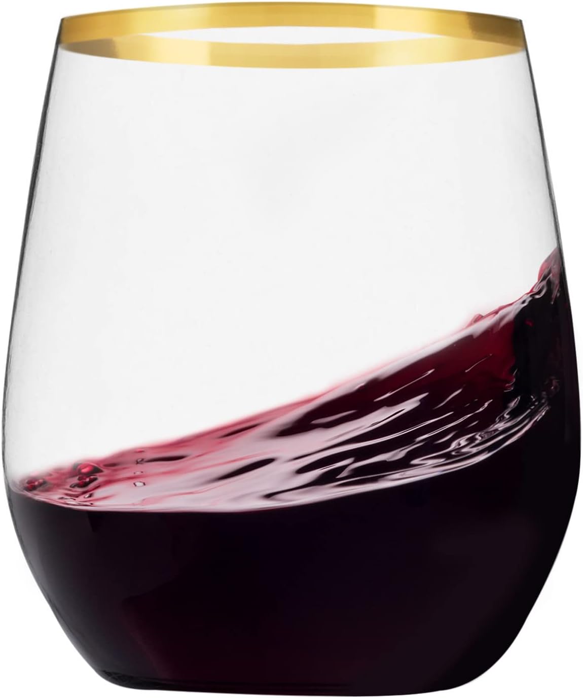 Elegant 48 Pack Plastic Stemless Wine Glasses for Any Occasion