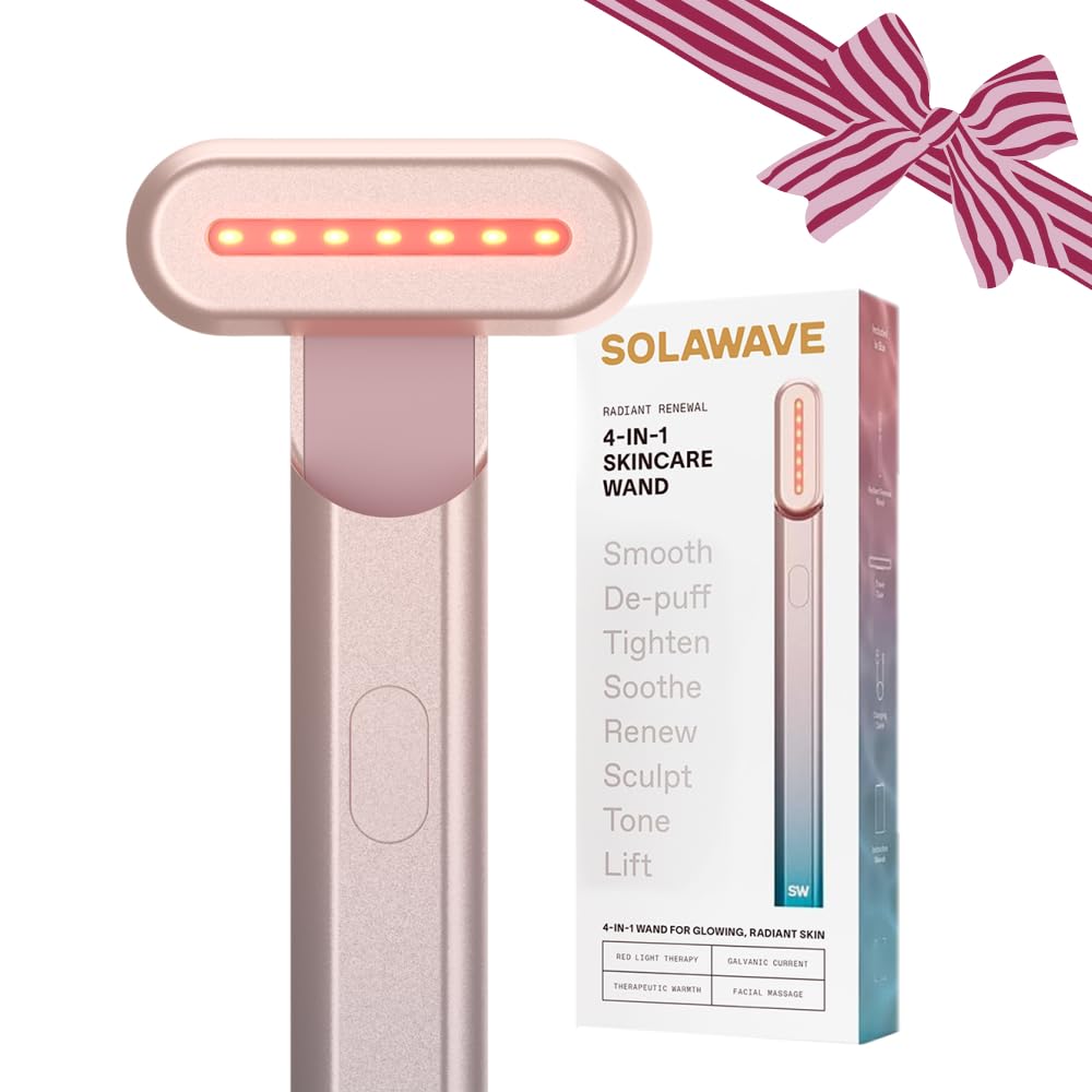 Solawave 4-in-1 Red Light Therapy Wand for Glowing Skin