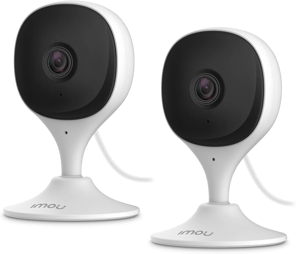Imou 1080P Home Security Cam 2-Pack: Night Vision, 2-Way Audio, App Control