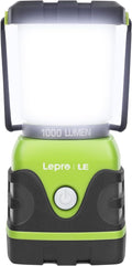 LE 1000LM Battery Powered LED Camping Lantern - Bright, Dimmable Light