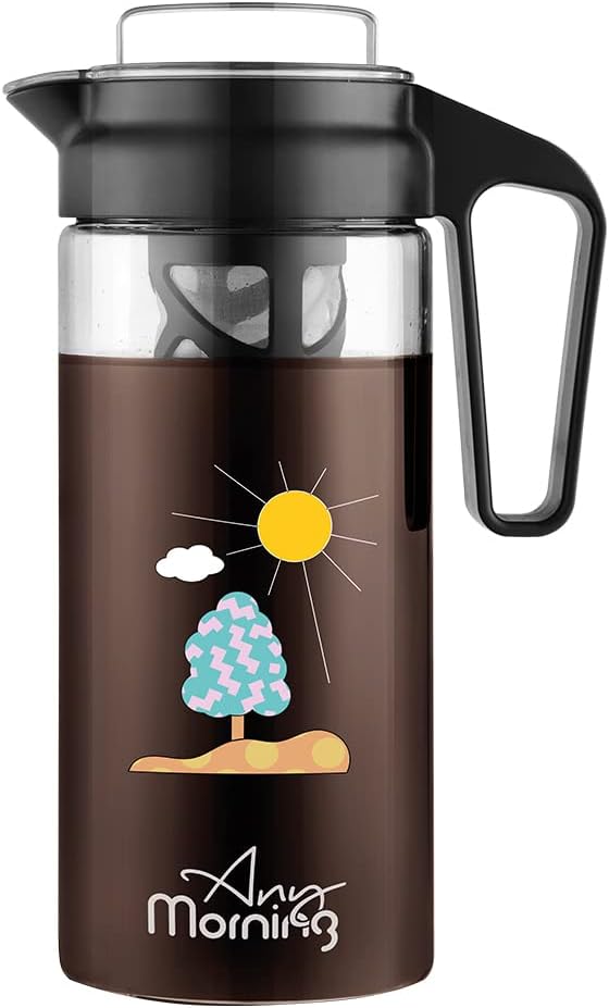 Any Morning Cold Brew Coffee Maker - BPA-Free Borosilicate Glass Infuser Carafe