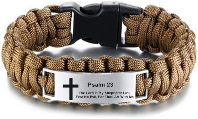 LiFashion Stainless Steel Scripture Bracelet
