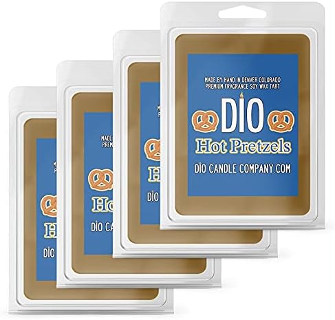 Hot Pretzel Wax Melts 4 Pack with Salty Dough Cinnamon Sugar Scent