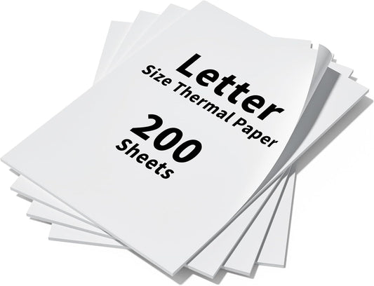 200 Sheets BESTEASY Thermal Paper, Letter Size, BPA-Free!