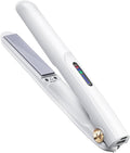 Cordless Hair Straightener 2-in-1 Mini Curler and Flat Iron - Travel