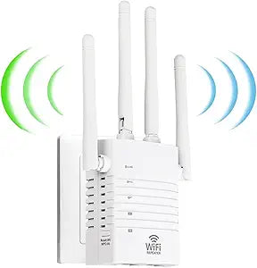 WiFi Extender 1200Mbps Dual Band for 360 Degree Coverage