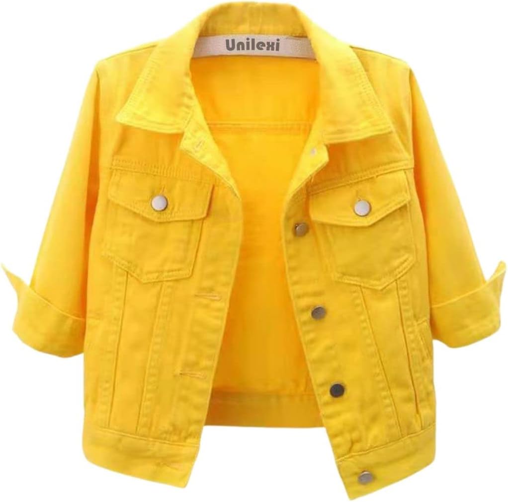 Stylish Women's 3/4 Sleeve Cropped Denim Jacket for Every Occasion