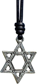 Bronze Colored Pewter Star of David Necklace For Mens - Spiritual