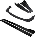 Universal Car Front Bumper Lip Spoiler with Side Skirt and Rear